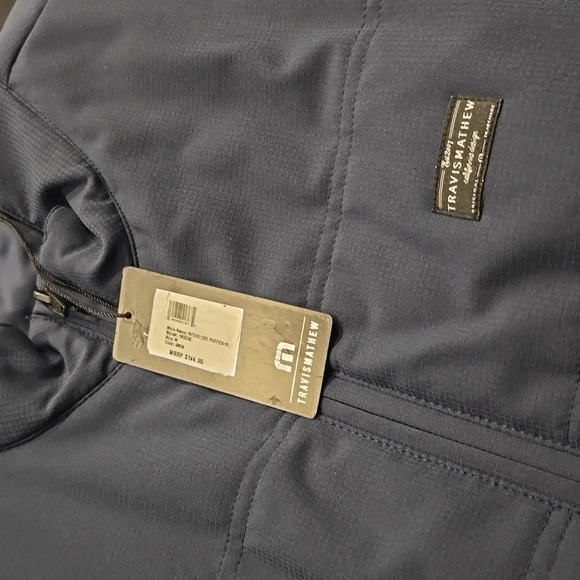 Travis Mathew Inpterlude navy blue puffer zip Vest New $144 Meduim Mens M Spring - Picture 3 of 5